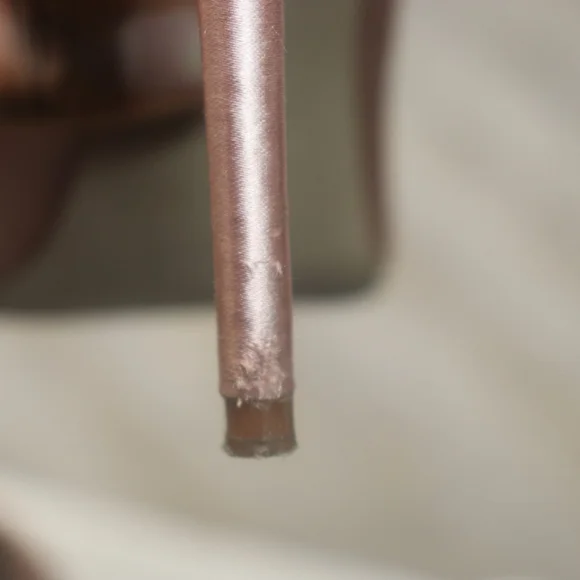 Zara Satin Pink Heels with Bow - Picture 3 of 6